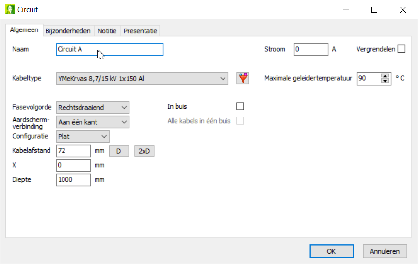 Circuit invoegen