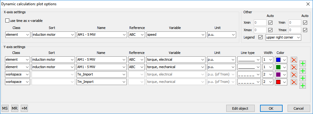 Workspace_Plot options