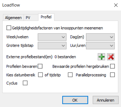 Loadflow met profiel