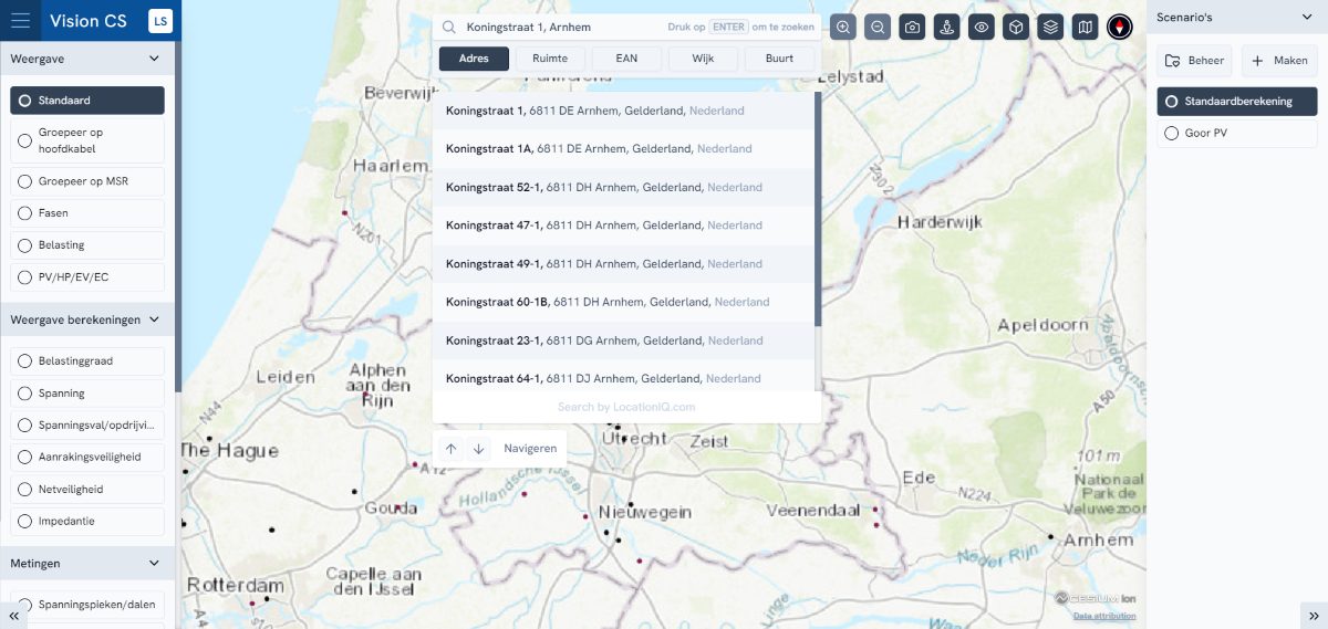 Vision Cloud Solution Nieuwe GUI zoekfunctie